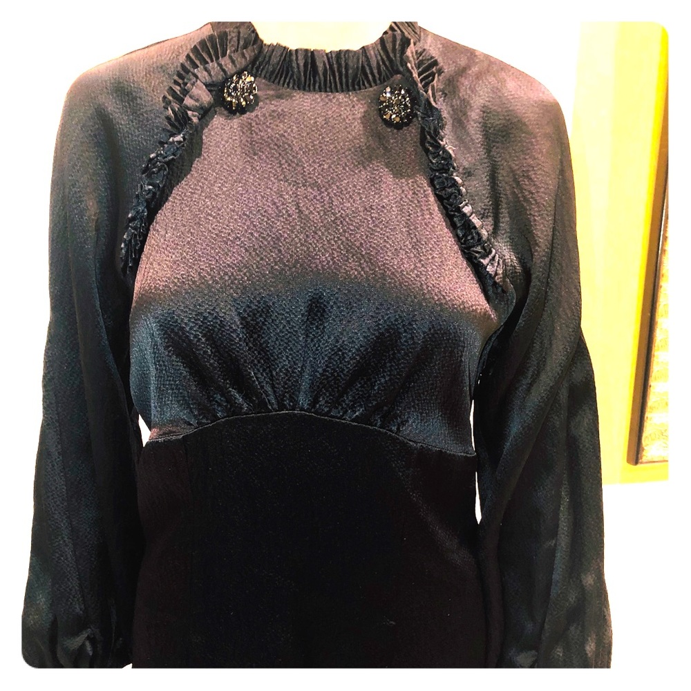 Bcbg long sleeve Blouse with ruffles